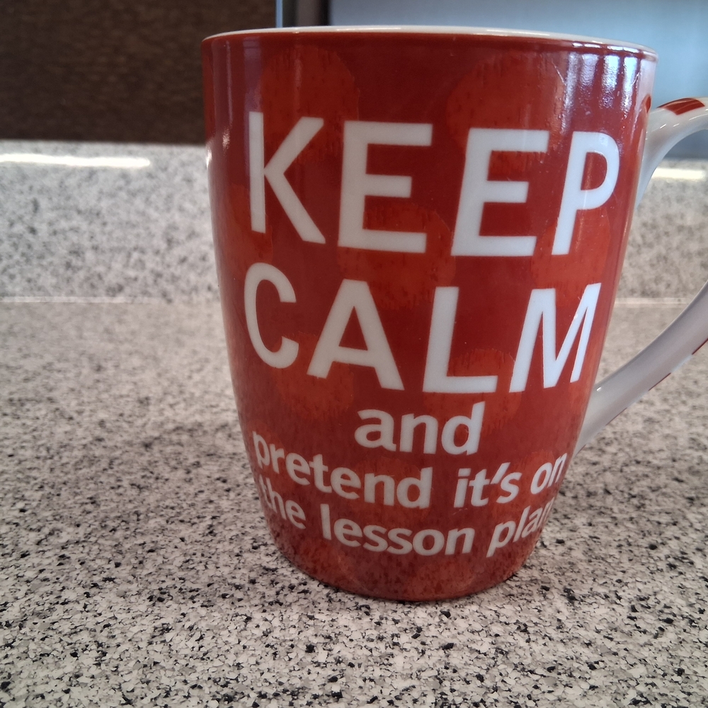 Mud Pie Red Motivational Mug
